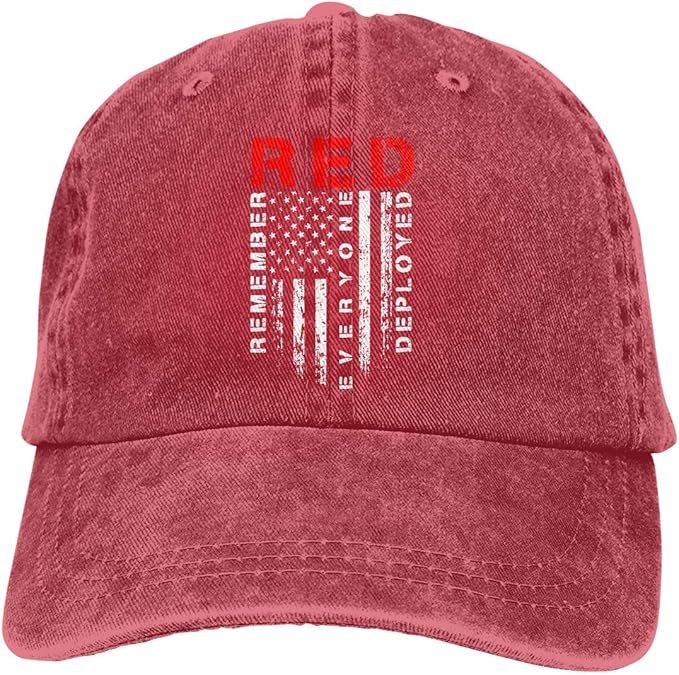 Red Friday Remember Everyone Deployed Unisex Trucker Hats Dad Baseball
