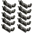 10 Pcs Stainless Steel Mini Spring Loaded Latch Pin - 1.9" 304 Metal Barrel Bolt Latch, Reinforced Industrial Welded Spring Lock for Pet Cage, Door Shed Gate, Tailgate Trailer Garage