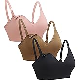 Supportive Nursing Bra for Maternity Breastfeeding Seamless Bralette with Built in Padded for Pregnancy Women
