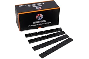 Myers Tire Supply King Point 1/2oz Black Steel Adhesive Tape Stick-On Wheel Weights, Low Profile, for Cars, Trucks and SUV’s, 288 Pieces