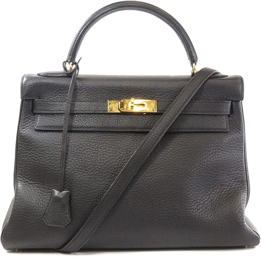 Amazon エルメス ケリー32 内縫い ゴールド金具 ブラック ハンドバッグ トリヨン レディース 中古 Hermes エルメス ハンドバッグ