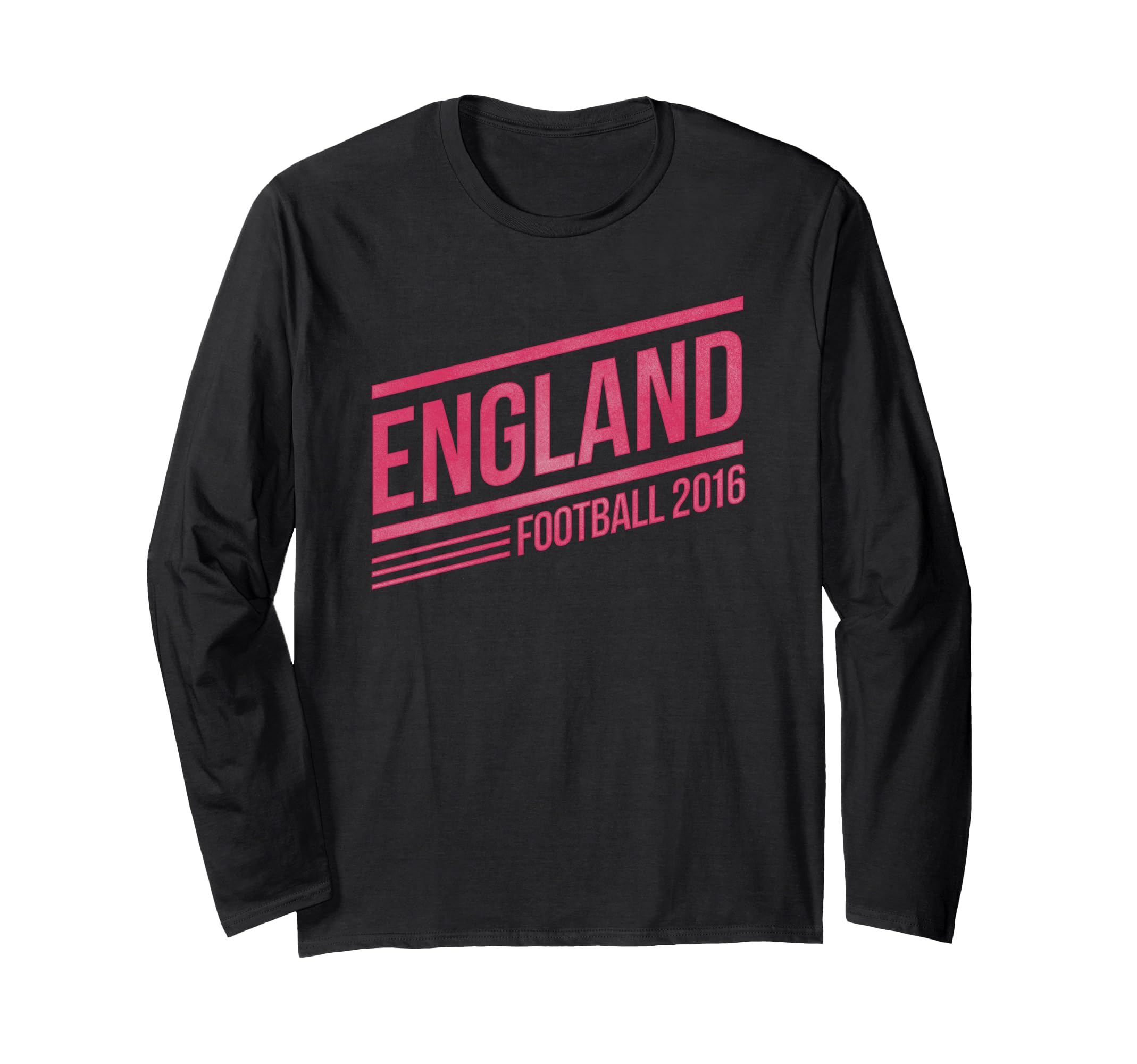 England Football 2016 Bold Red Text Long Sleeve T-Shirt