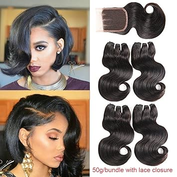 Amazon Com Peruvian Hair 4 Bundles 10 10 12 12inch Body Wave