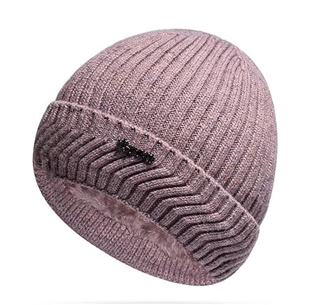 Slouch Beanie Mütze Damen Strickmützen Wintermütze Skimütze Warm Fleece Futter