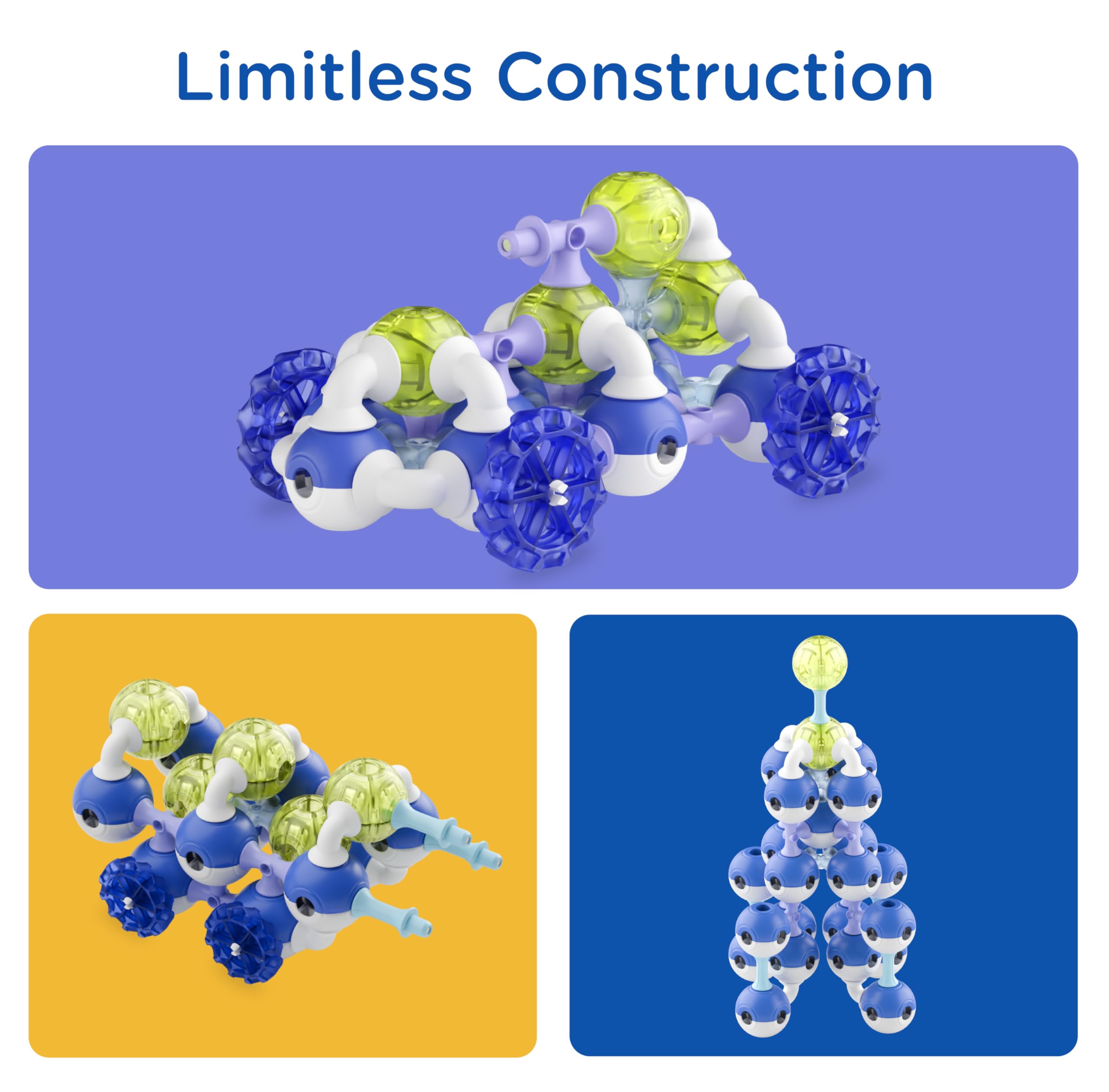 KUB Planet - Magnetic Building Set for Kids, STEM Educational Toys for 3+ Year Old Boys and Girls, Space Planet Blocks