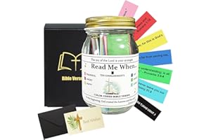 XCBBDY Bible Verse Jar,Read Me When,100 Bible Verses in a Jar for Emotions and Feelings,Prayer Jar Christian Gifts,Scripture Prayer Hope Jar for Church Gifts, Thank You Gifts, Christmas Gifts