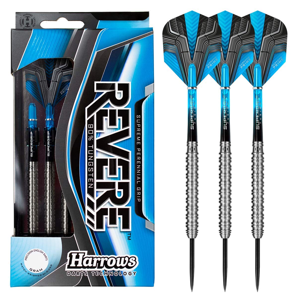 Harrows DATRV21 carta Football Darts Tungsten REVERE-21GM, M, One Size