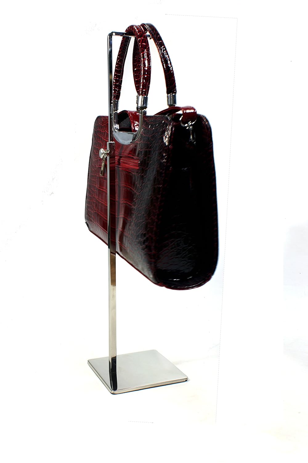 Almacenamiento y organización Ajustable Cromado Expositor para bolsos