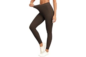 Famulily Leggings for Women High Waist Ribbed Knitted Elastic Solid Warm Thermal Pants for Winter