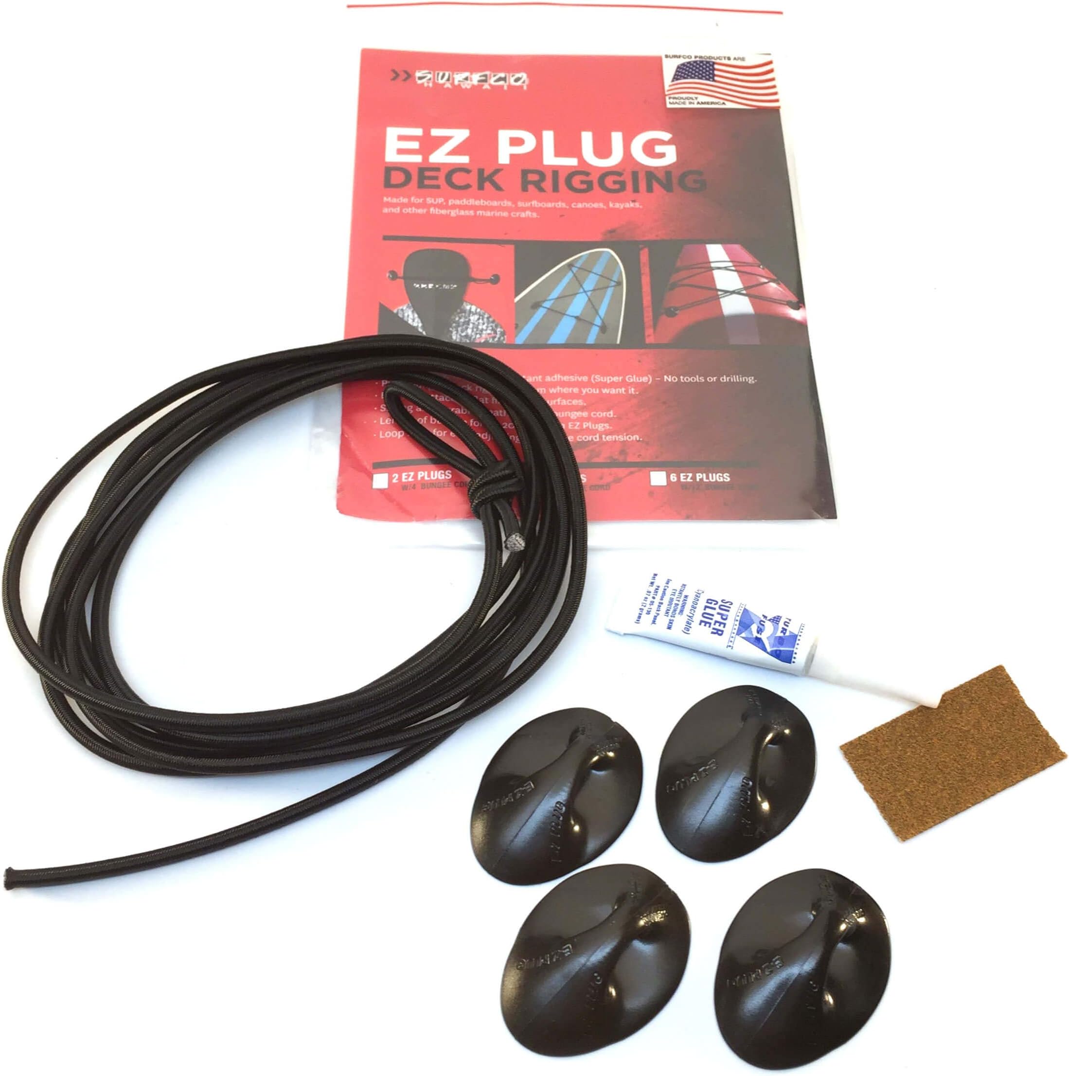 Surfco Hawaii 4 Piece EZ-Plug Deck Rigging Kit