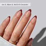 BTArtbox Stick On Nails Lucky Stripe Lamp-Curable 32 Nail Kit 16 Sizes view 2