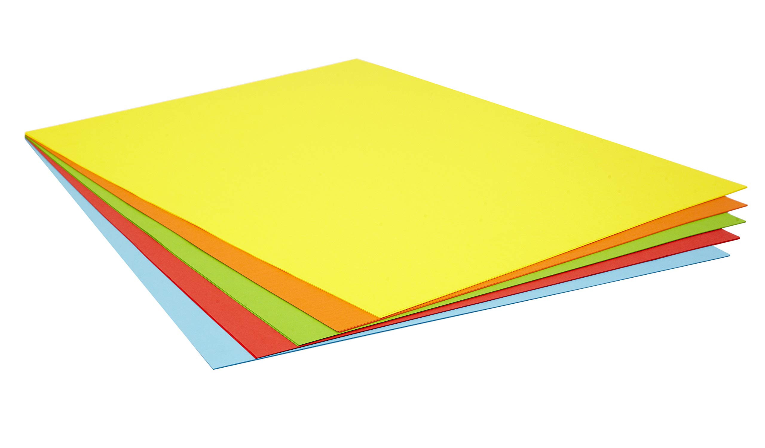 OFITURIA Pack of 25 Cardstock Intense Colours Size 50 x 65 180 g