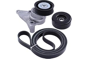 MOTOKU Drive Belt Tensioner and Serpentine Belt Idler Pulley kit for Chevy Avalanche Suburban Express Silverado 1500 2500 3500 Tahoe Trailblazer GMC Sierra Savana Envoy Yukon Escalade 4.8 5.3 6.0 V8