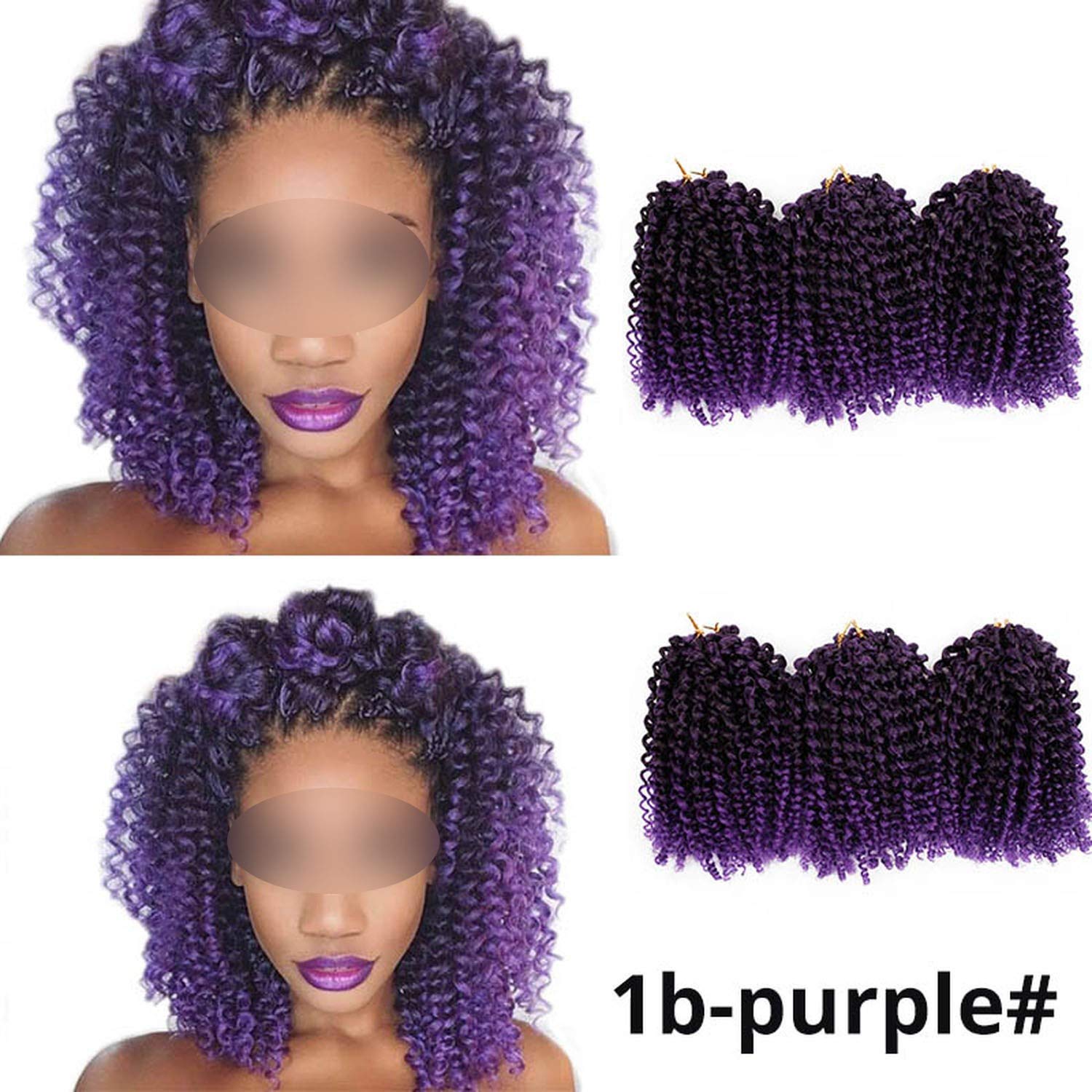Amazon Com Curly Crochet Hair Marley Braid Hair Kanekalon Ombre