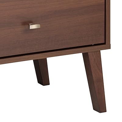 Buy Prepac Milo Mid Century Modern Nightstand 2 Drawer With Open Shelf Cherry Online In Turkey B08ncvm5wy