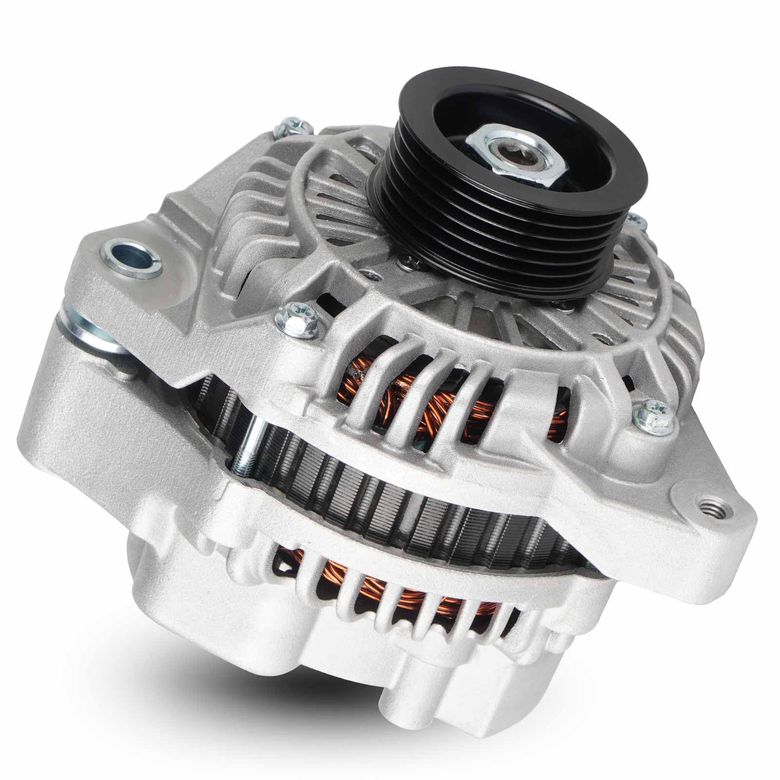 Photo 1 of 70Amp New Alternator Fit for Honda Civic 1.7L 2001-2005, for Acura EL 1.7L 2001-2005, CCW 12V 70Amp L4 1.7L, AMT0125 31100-PLM-A01 400-48035 13893