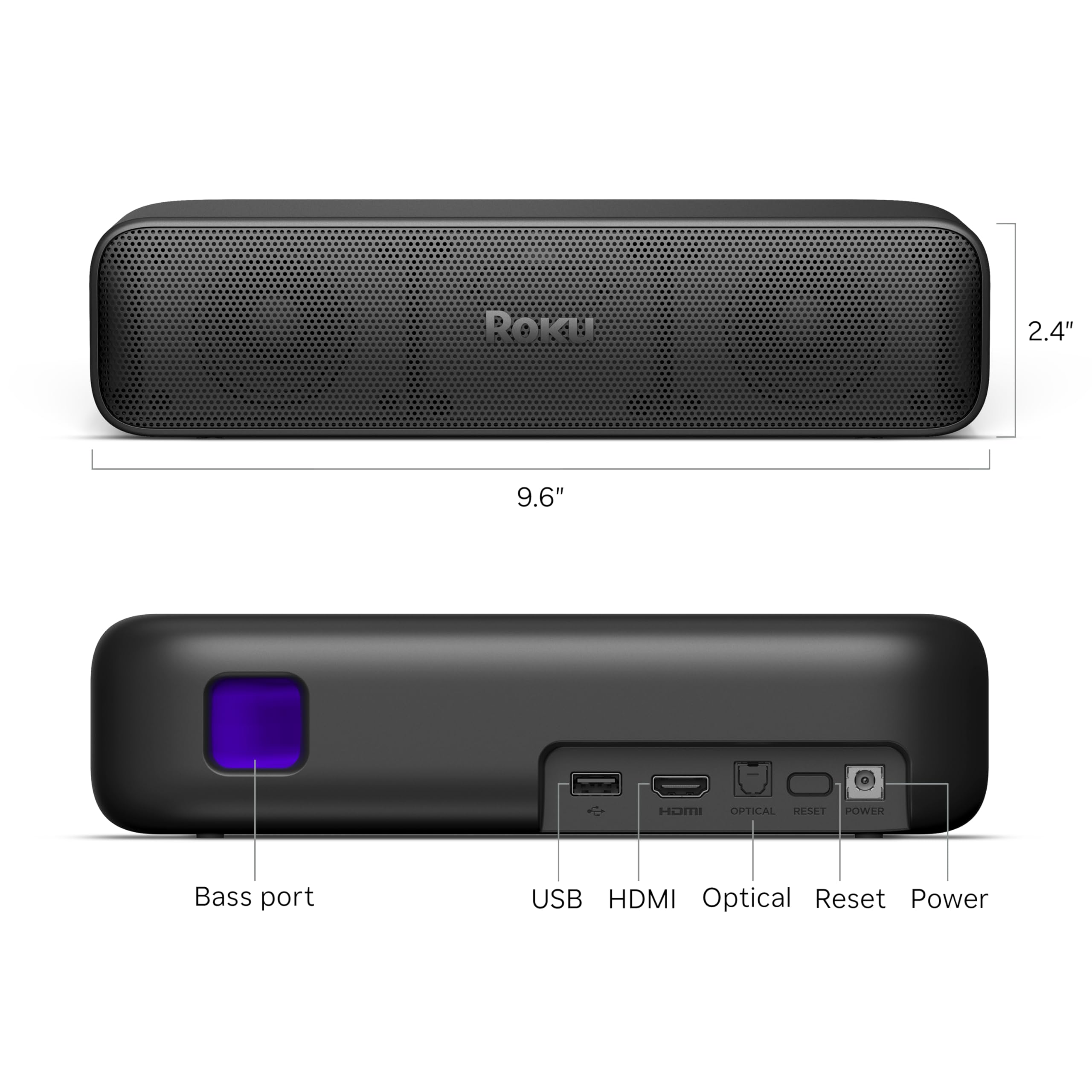 Roku Streambar SE | 2-in-1 TV Soundbar with Built-in 4K/HD/HDR Streaming, Premium Speakers, & Enhanced Speech Clarity for Crisp, Clear Dialogue - Quick Guided Simple Setup
