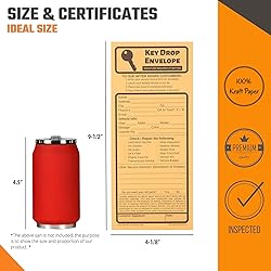 100 Key Drop Off Envelopes for After Hours – Auto