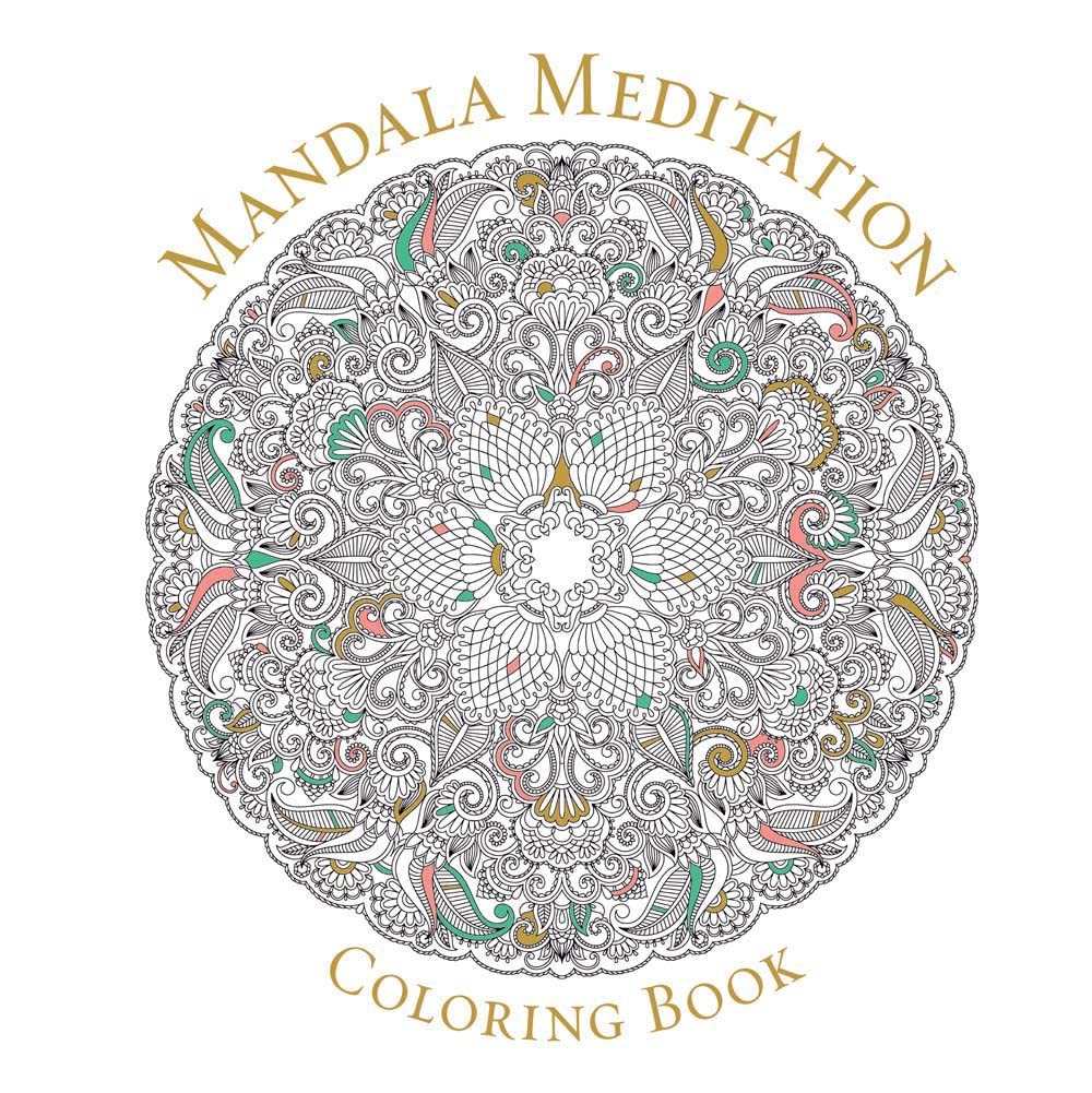 Sterling Ethos Mandala Meditation Coloring Book (Serene Coloring),Multicolour,1.27x25.4x25.4 cm