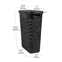 Mind Reader 40L Slim Laundry Hamper, Clothes