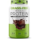 Nutrology Grass-Fed Whey Protein Powder, Cold-Processed Grass Fed Whey & Amino Acid Powder for Enhanced Lean Muscle Recovery & Performance, 28 Servings, Shake, Blend, or Bake, Creamy Chocolate Flavor