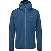 Rab Men's Kinetic 2.0 Hooded Waterproof Lightweight Jacket for Hiking and Trekking