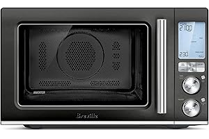 Breville The Combi Wave 3 in 1 Microwave Air Fryer Oven, BMO870BST, Black Stainless Steel