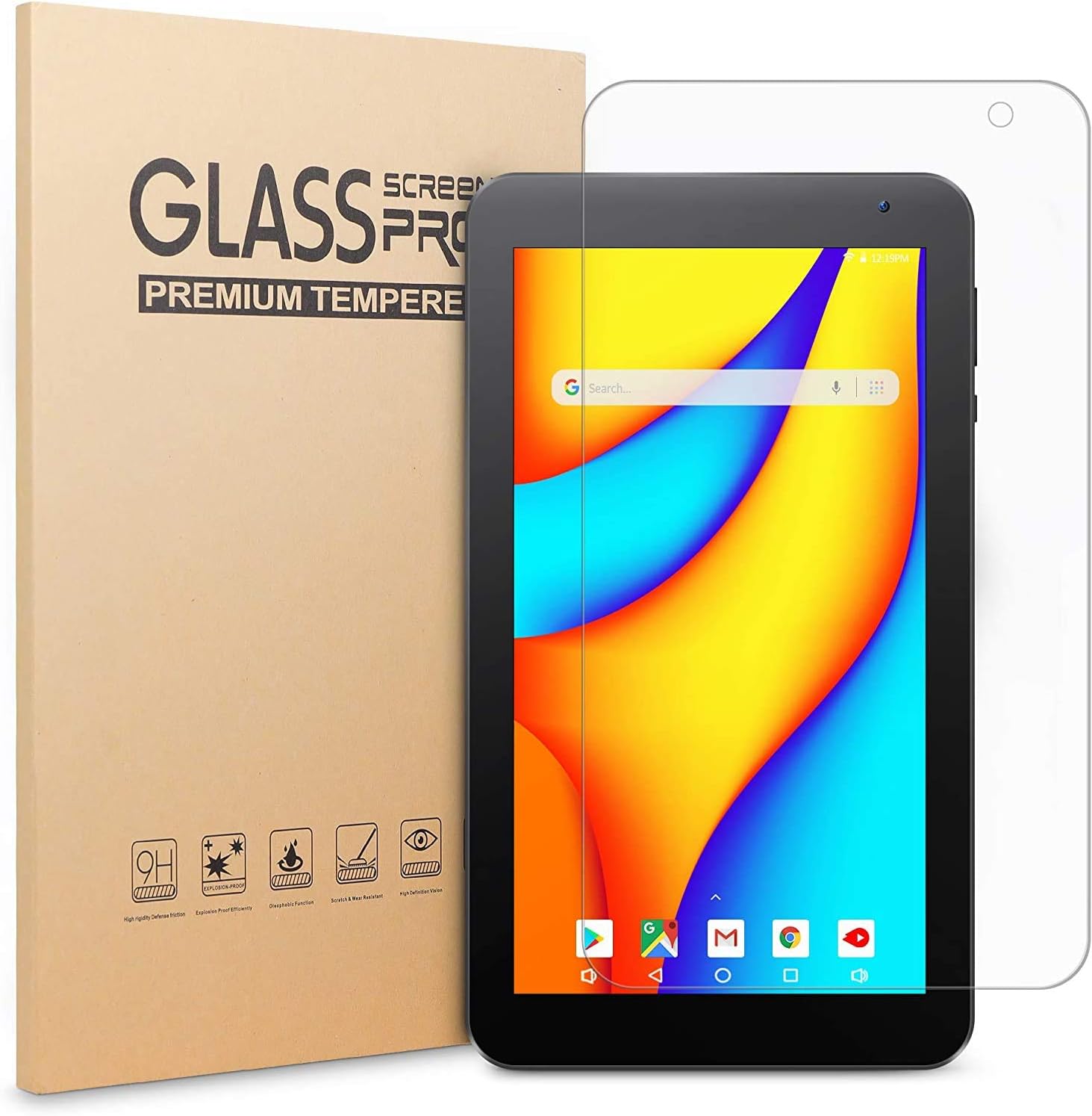 2 Packs Tempered Glass High Definition Scratch Resistant Vankyo Glass Screen Protector For Vankyo Matrixpad S7 Z1 Tablet 7 Inch Computers Accessories Tablet Accessories Cate Org