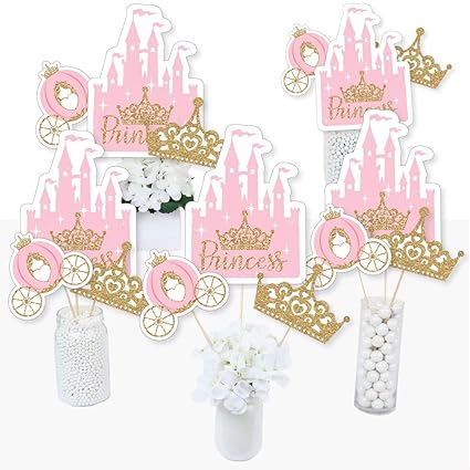 Amazon Com Little Princess Crown Pink And Gold Princess Baby
