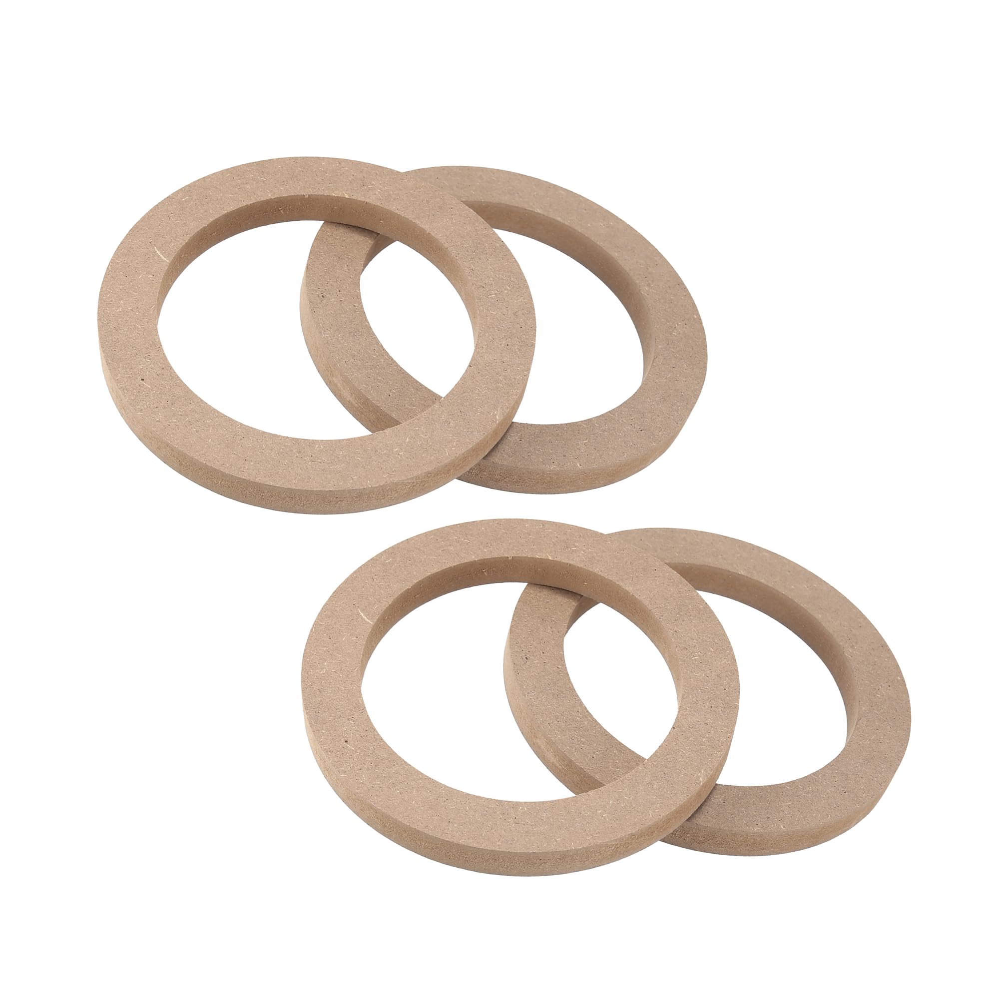 Hihaha Car Speaker Spacer Rings/for Car/Wood / 4 Pcs Khaki