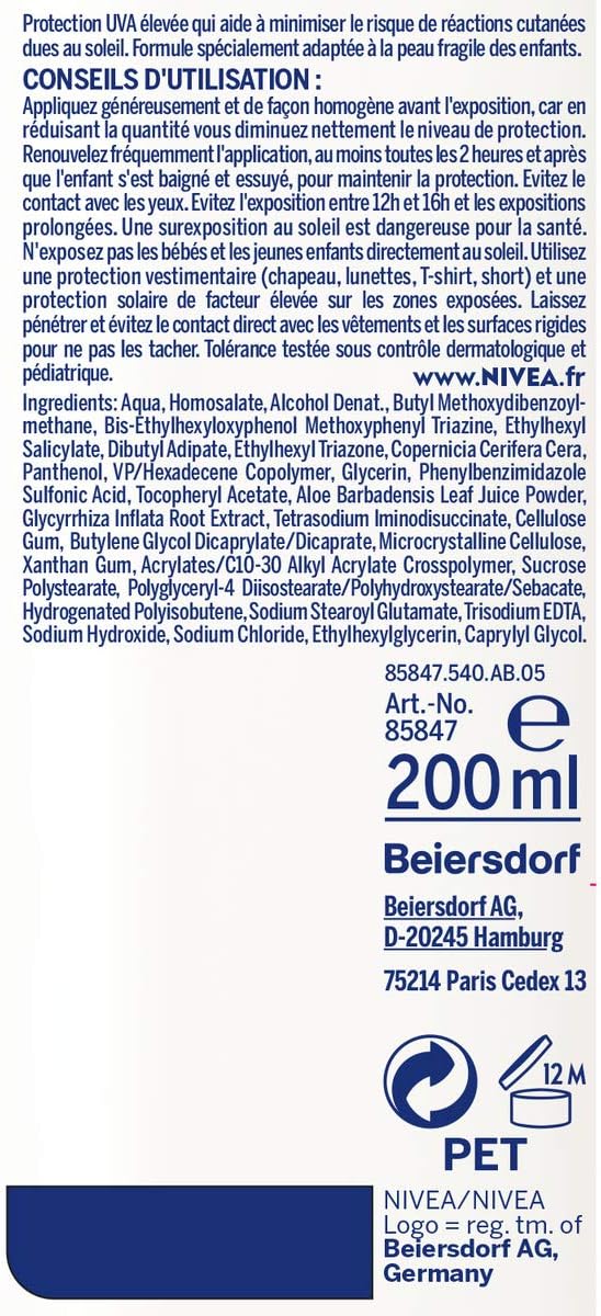NIVEA Sun Spray Protector Kids Sensitive Protect/Play FPS 50+ 200 ml, 1 ml (Pack of 200) - Image 4