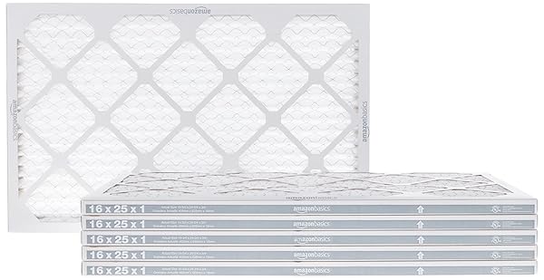 AMAZON BASICS 16X25X1 AIR FILTER 6-PACK, MERV 11...