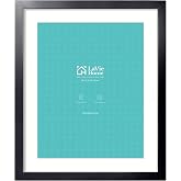 LaVie Home 20x24 Picture Frame Black Poster Frame,Display Pictures 16x20 with Mat or 20x24 Without Mat, Stable and Sturdy Fra