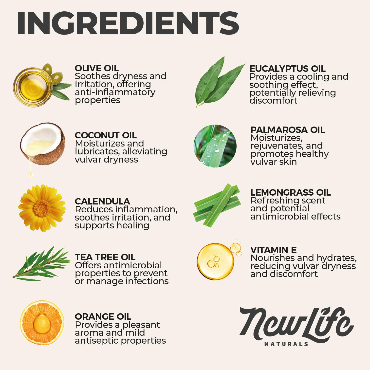 NewLife Naturals Menopause Support Deodorant Vulva Spray All Natural