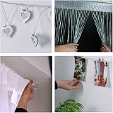 DIVCHI Net Curtain Wire Set 2M with 4 Eyes & 4 Hooks White view 6