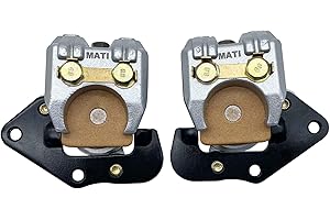 M MATI Front Left Right Brake Calipers W/Pads for Kawasaki Prairie 300 KVF300 Prairie 360 KVF360 Prairie 400 KVF400 43080-5135 43080-5136