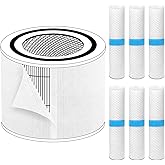 HSIAMEN Pre-Filter Compatible with Levoit Core 300 & PuroAir 240 Air Purifier, for Core 300S P350 Core300-P Filters, Fit Part# Core 300-RF P350-RF, 6-Pack