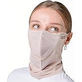 SUIGOLF KOREA (Type H) UV Sun Protection Balaclava Half Face Mask - For Golf, Hiking, Running, Cycling & Outdoor Sports