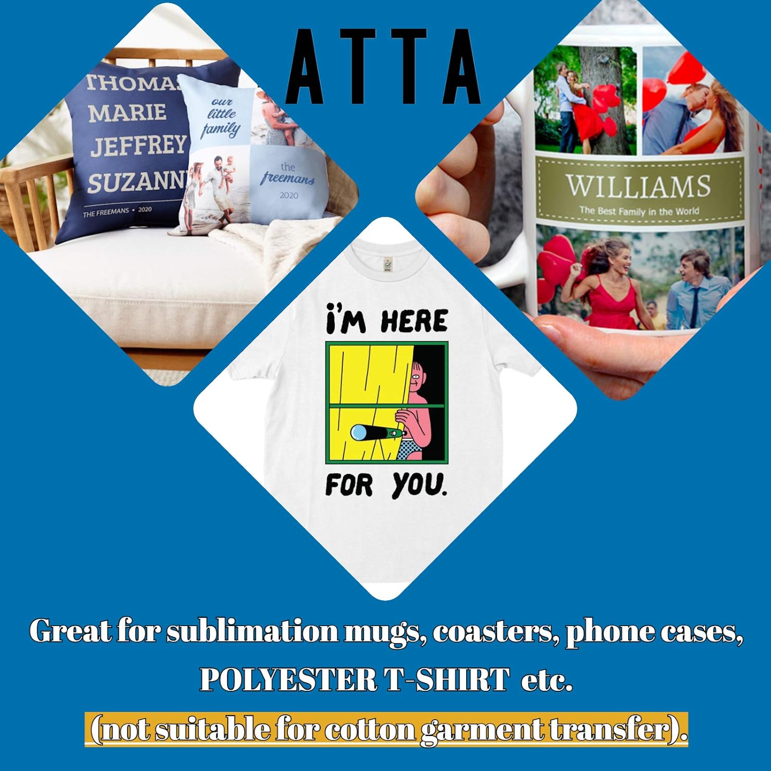 ATTA 5 Pack SG400 SG800 Sublimation Ink High Yield Heat Transfer Sublimation Ink Cartridges Compatible with Sawgrass Virtuoso SG400 SG800 Printer Ink(2 Black,1 Cyan,1 Magenta,1 Yellow) - Image 4