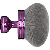Blend & Blur Extra Large Body Makeup Brush for Self Tanner,Leg Makeup & Bronzer Self Tan Applicator, 3.2inch Wide Round Head Kabuki Brush For Application with Drawstring Bag (Purple)