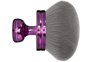 BABYSHEEP Blend & Blur Extra Large Body Makeup Brush for Self Tanner,Leg Makeup & Bronzer Self Tan Applicator, 3.2inch Wide Round Head Kabuki Brush For Application with Drawstring Bag (Purple)