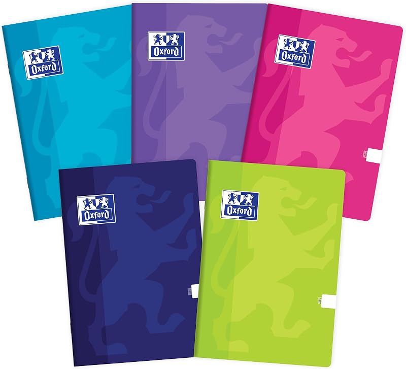 Touch - Cuaderno (A5, 60 hojas, 5 unidades), color blanco