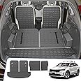 Rongtaod Trunk Mat Compatible with 2021-2025 Kia Sorento 6&7 Seats Cargo Mat Cargo Liner Trunk Liner Back Seat Cover Protector Kick Mat 2024 Sorento Accessories (Trunk Mat+2nd&3rd Row Backrest Mats)