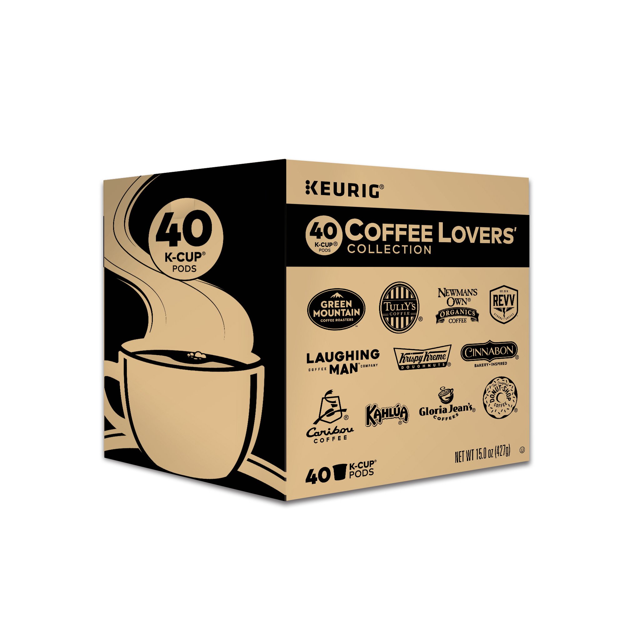 Keurig Coffee Lovers' Collection Variety Pack, Single-Serve Coffee K-Cup Pods Sampler, 40 Count 
