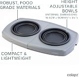 Colapz Collapsible Dog Bowls with Adjustable Stand Grey view 6