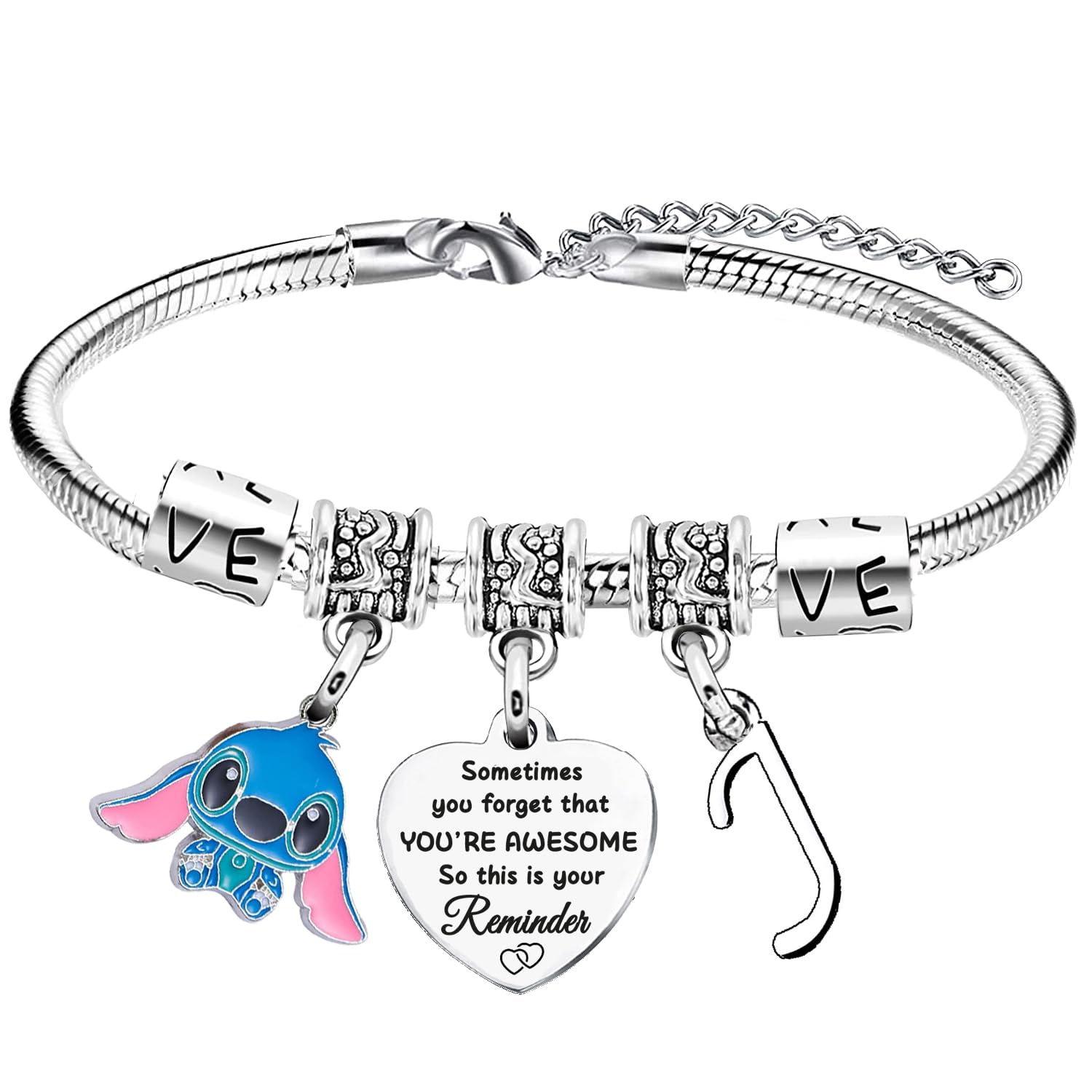 Waeceip Stitch Bracelet with Initial Letter, Gifts