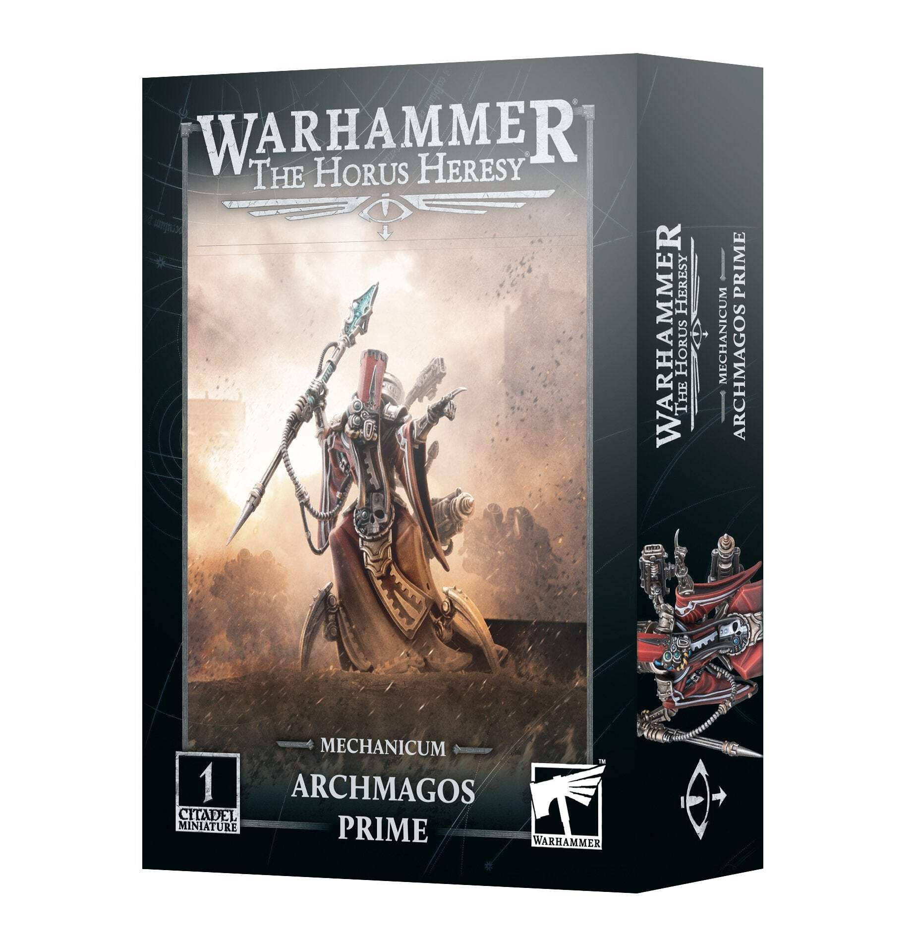 Warhammer - Horus Heresy: Mechanicum: Archmagos Prime - Plastic Miniature Wargame Figure - Age 14+, Grey