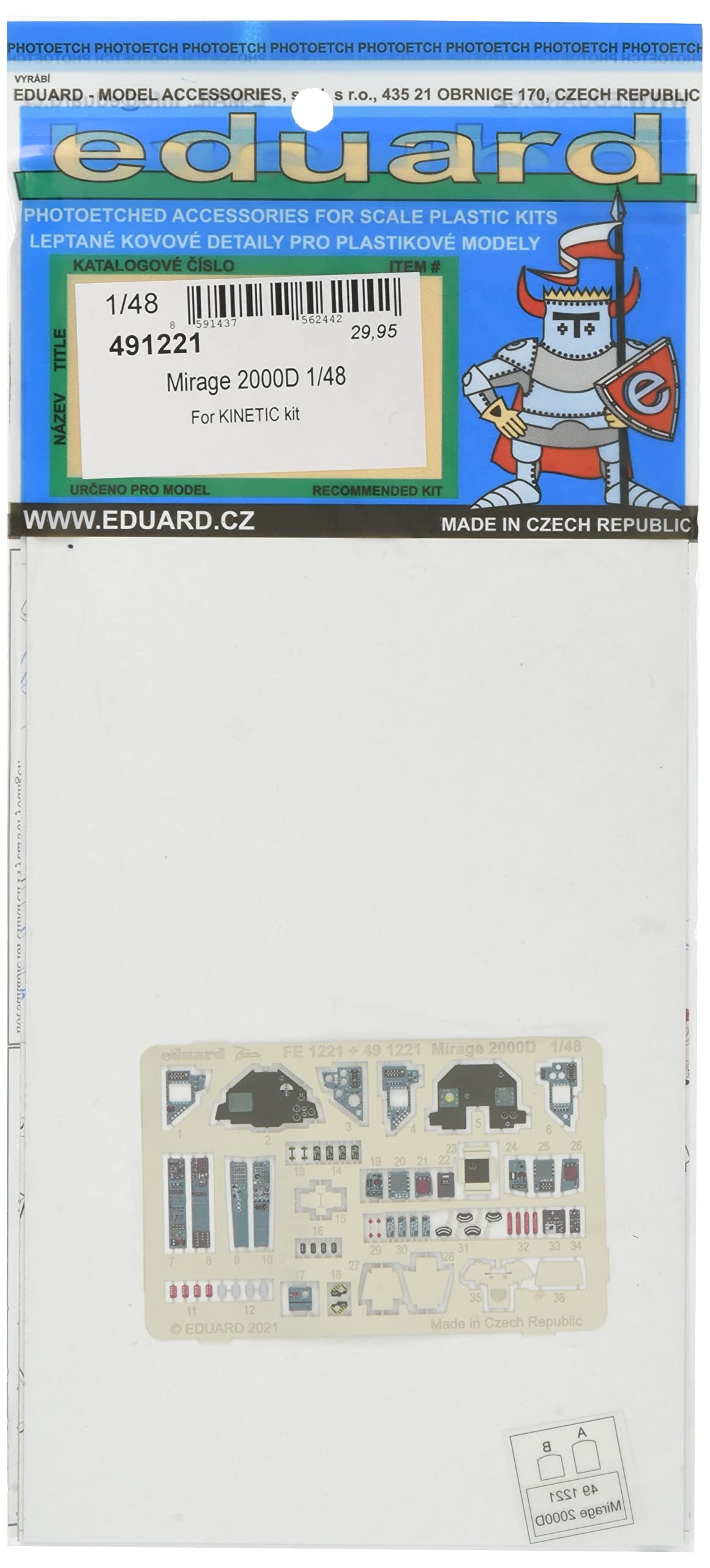 Eduard Photetch 1:48 - Mirage 2000D (Kinetic)