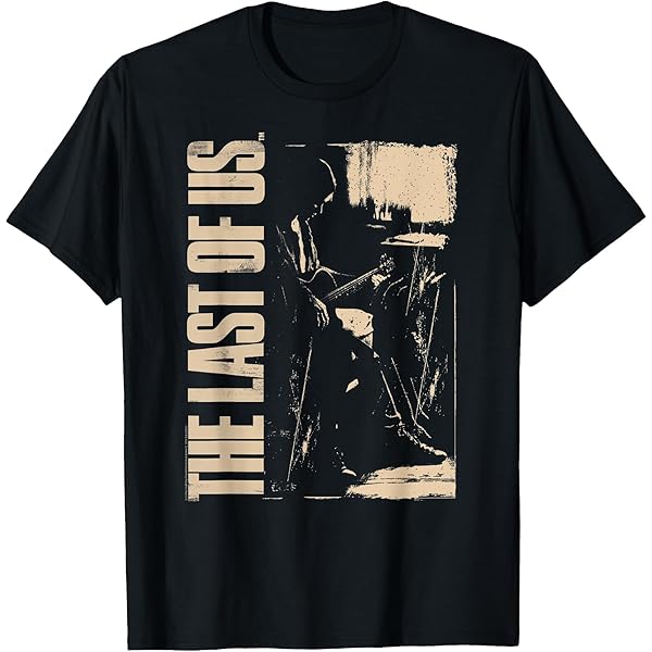 Last of Us Ellie T-Shirt Coconut Tree Joel Survival Horror (M) Red
