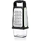 OXO Etched Box Grater with Removable Zester, One size, Steel